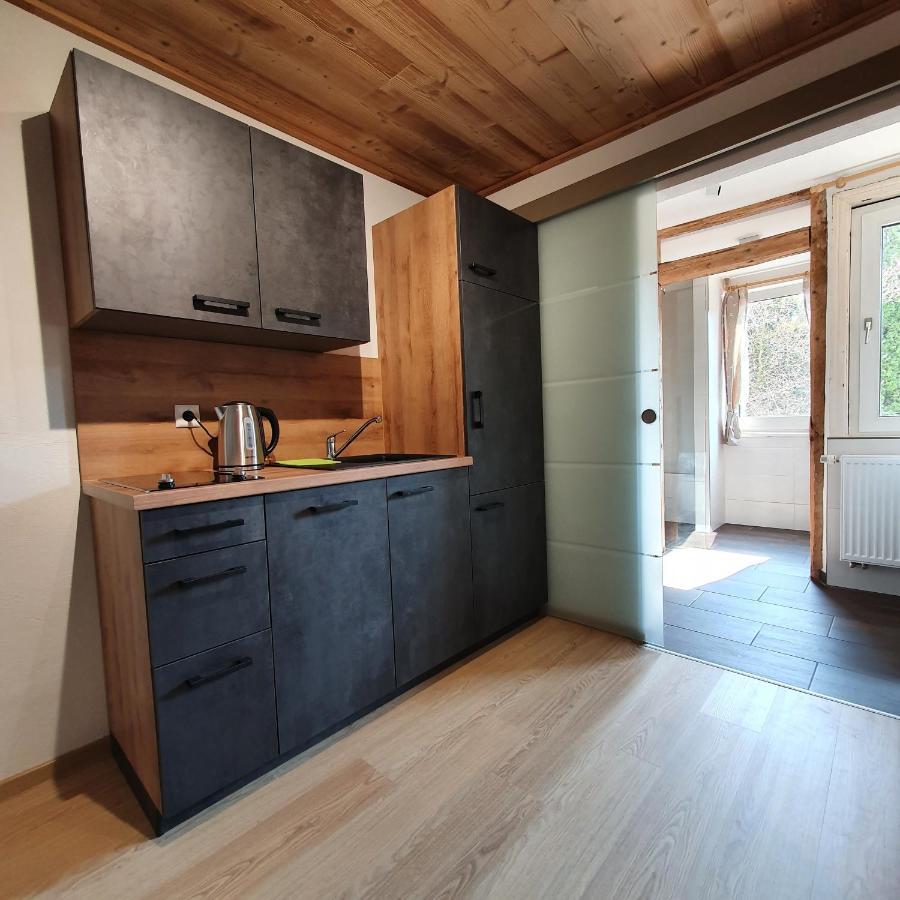 Alte Backstube - Ferienwohnung Huettenstube Und Ferienzimmer Auszeit Erkenbrechtsweiler Екстер'єр фото