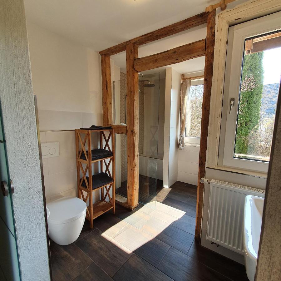 Alte Backstube - Ferienwohnung Huettenstube Und Ferienzimmer Auszeit Erkenbrechtsweiler Екстер'єр фото